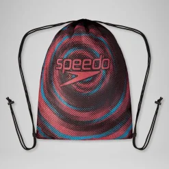 Printed  Mesh Bag Black/Red