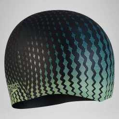 Printed Silicone Cap Black/Green
