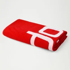 Speedo Logo Towel Red/White