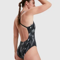Women's Allover Rippleback Swimsuit Black/Grey