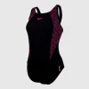 Women's Boomstar Splice Flyback Swimsuit Black/Pink