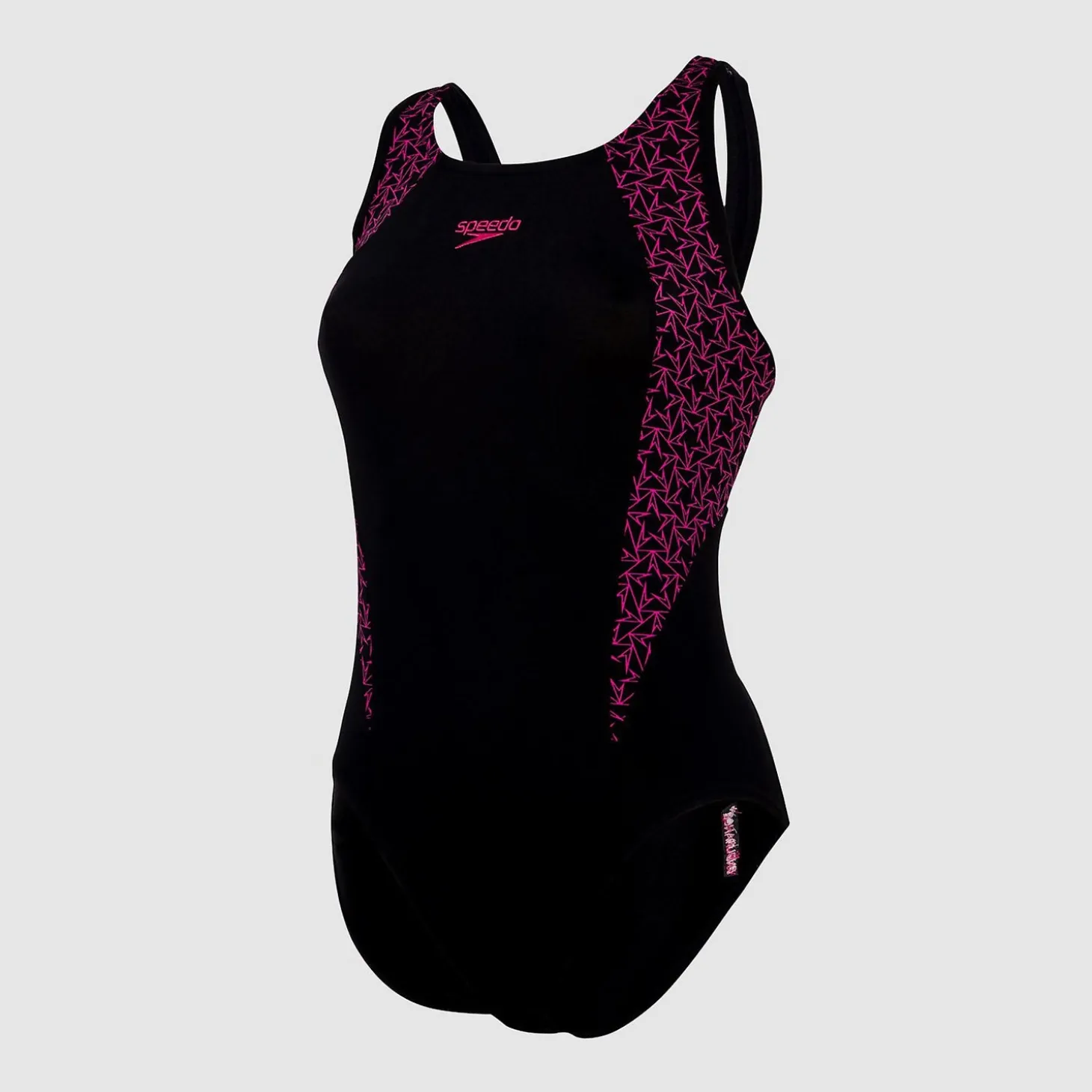 Women's Boomstar Splice Flyback Swimsuit Black/Pink