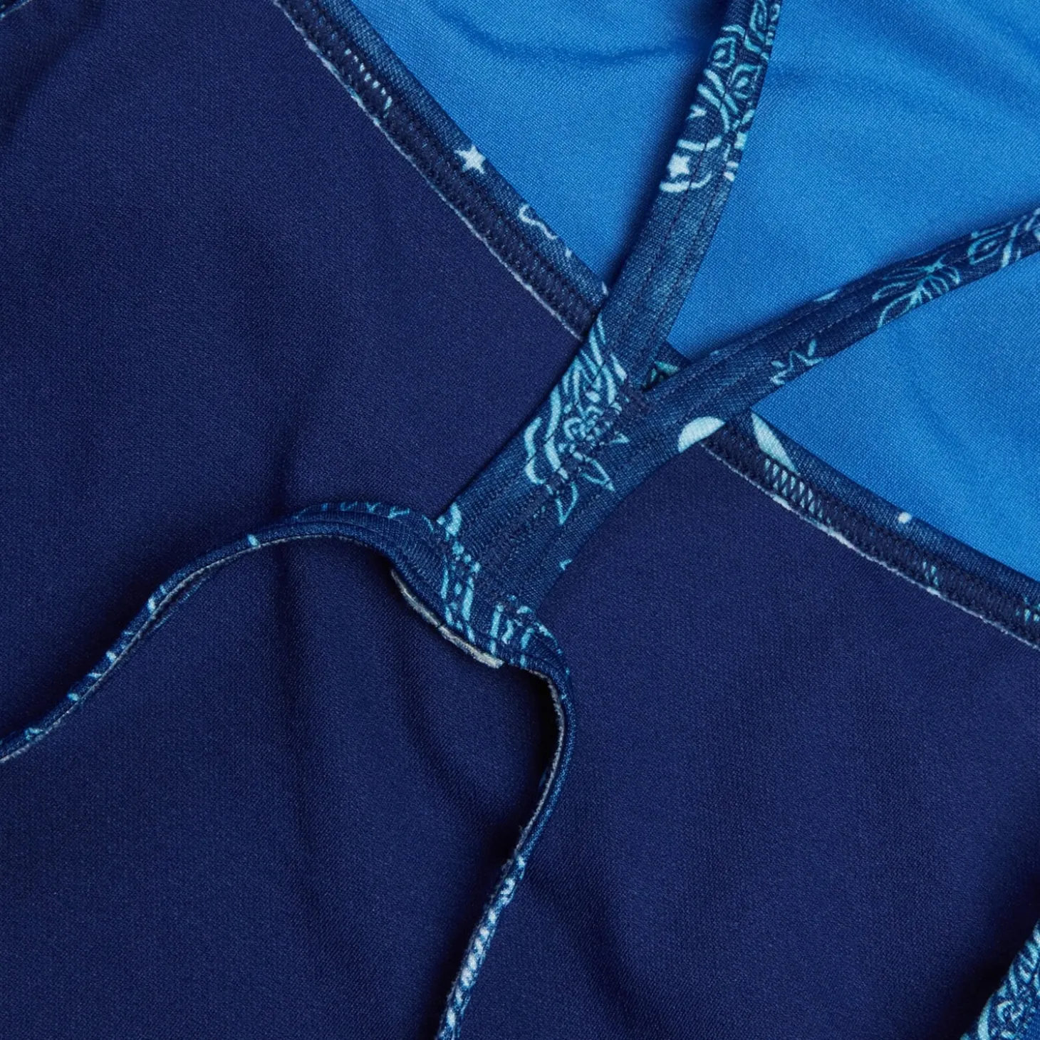 Women's Club Training Solid Vback Swimsuit Blue