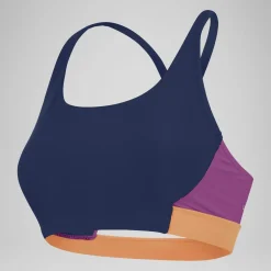 Women's Colourblock Bikini Top Blue