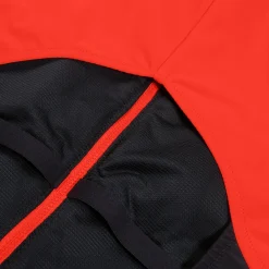 Women's Colourblock Long Sleeve Zip Swimsuit Black/Red