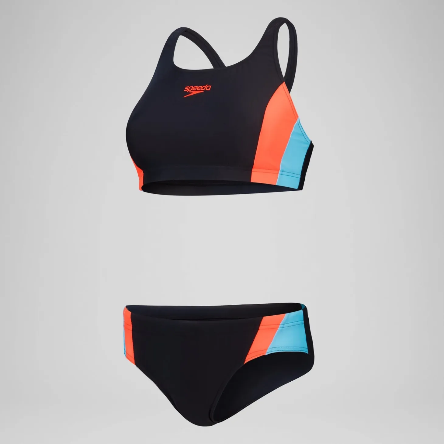 Women's Colourblock Splice 2.0 Bikini Black/Red
