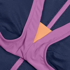 Women's Colourblock Zip Swimsuit Blue