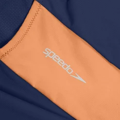 Women's Colourblock Zip Swimsuit Blue