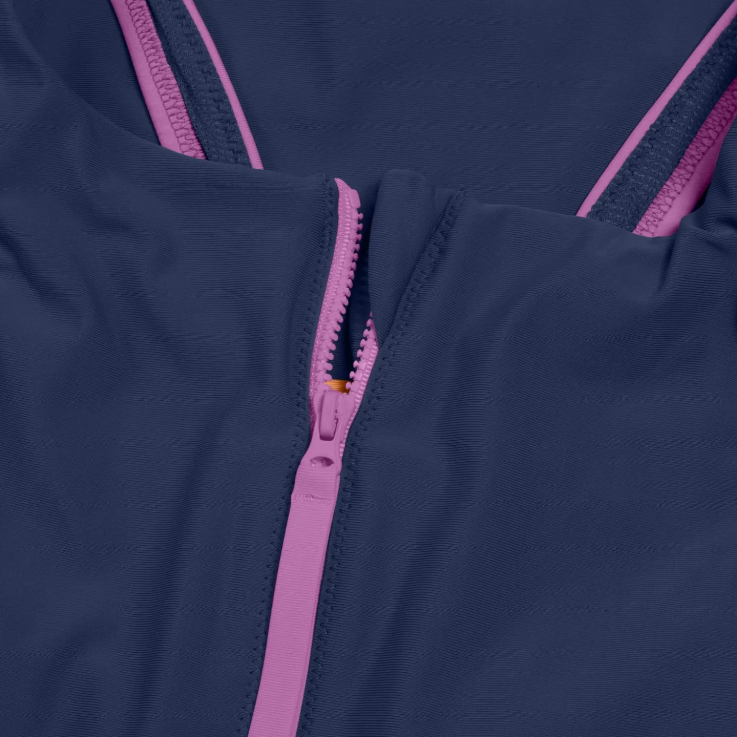 Women's Colourblock Zip Swimsuit Blue
