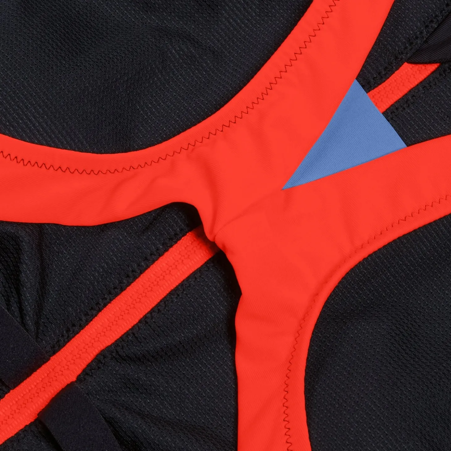 Women's Colourblock Zip Swimsuit Black/Red