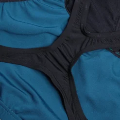 Women's Digital Printed Medalist Swimsuit Black/Teal