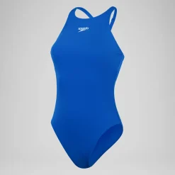 Women's Endurance+ Longer Body V Neck Swimsuit Blue