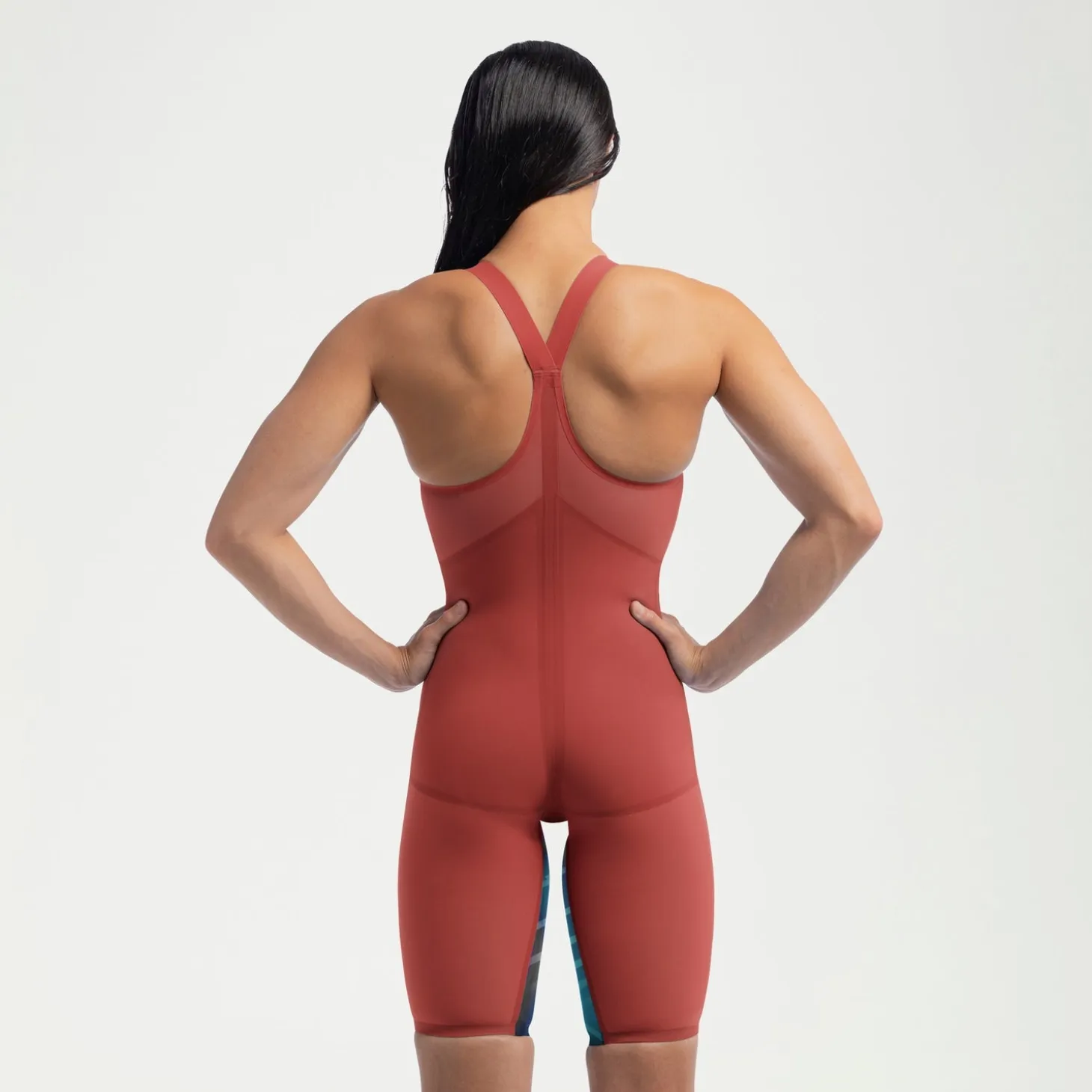 Women's Fastskin LZR Pure Valor 2.0 Closedback Kneeskin Red/Blue