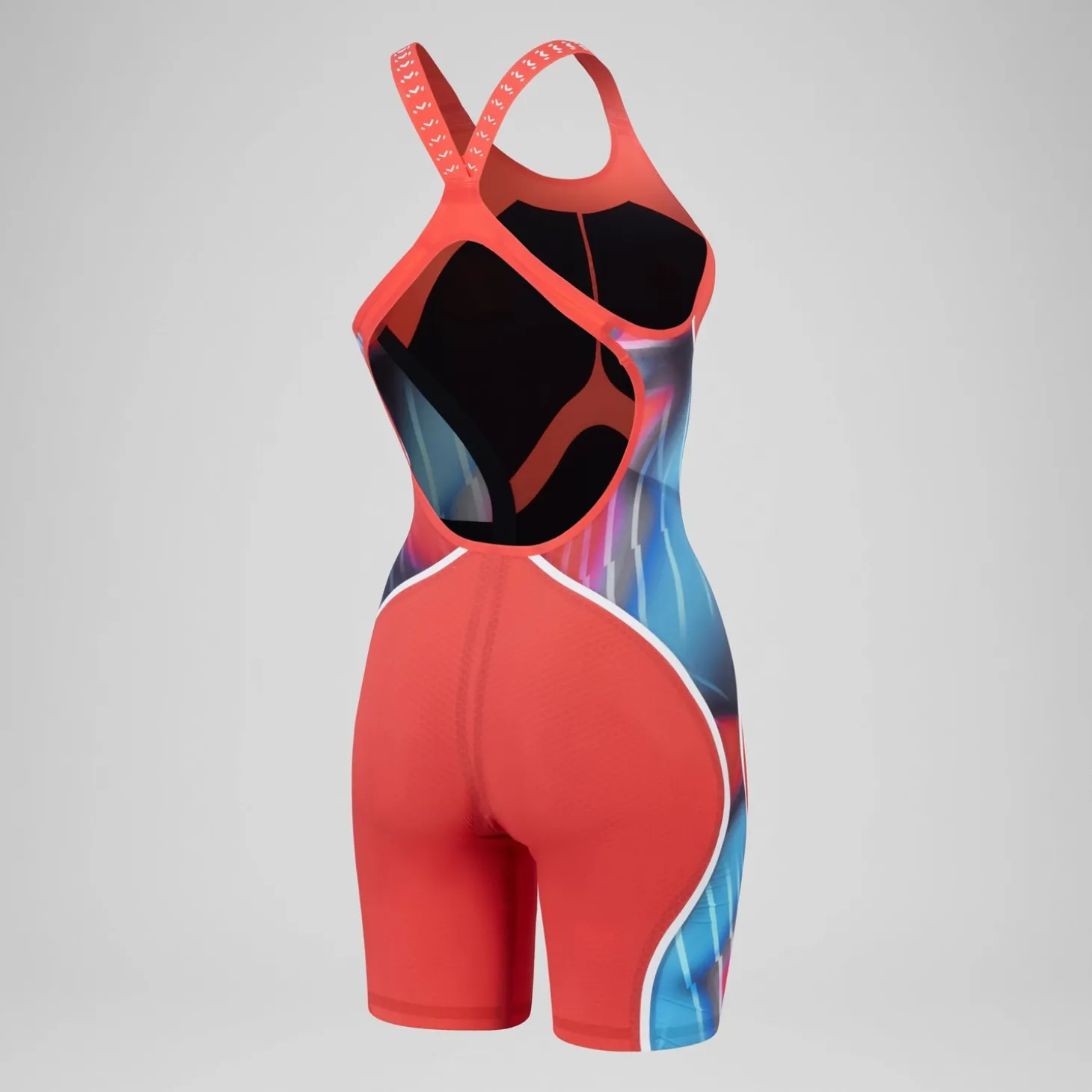 Women's Fastskin LZR Pure Intent 2.0 Openback Kneeskin Red/Blue