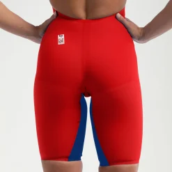 Women's Fastskin LZR Pure Valor 2.0 Openback Kneeskin Red/Blue