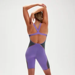 Women's Fastskin LZR Pure Intent Purple Reign Openback Kneeskin