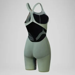 Women's Fastskin LZR Pure Valor 2.0 Openback Kneeskin Green/Orange