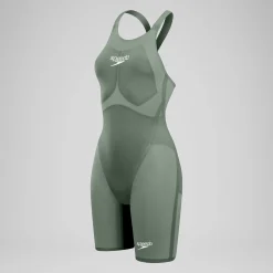 Women's Fastskin LZR Pure Valor 2.0 Closedback Kneeskin Green/Black