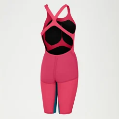 Womens Fastskin LZR Pure Valor Openback Kneeskin Red/Teal