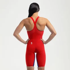 Women's Fastskin LZR Pure Valor 2.0 Closedback Kneeskin Red/Blue