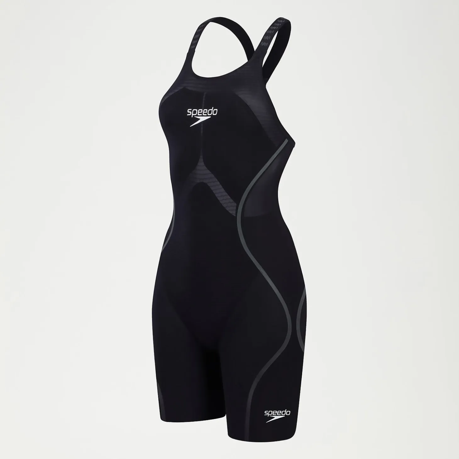 Women's Fastskin LZR Pure Intent 2.0 Openback Kneeskin Black/Iridescent