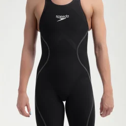 Women's Fastskin LZR Pure Intent 2.0 Openback Kneeskin Black/Iridescent