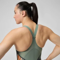 Women's Fastskin LZR Pure Intent 2.0 Closedback Kneeskin Green/Orange