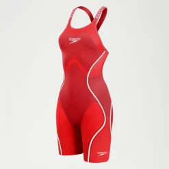 Women's Fastskin LZR Pure Intent 2.0 Openback Kneeskin Red/White