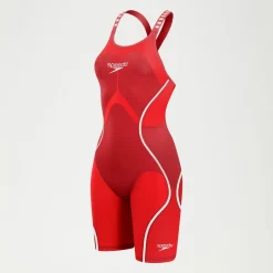Women's Fastskin LZR Pure Intent 2.0 Closedback Kneeskin Red/White