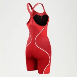 Women's Fastskin LZR Pure Intent 2.0 Closedback Kneeskin Red/White