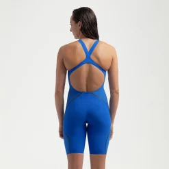 Women's Fastskin LZR Pure Intent 2.0 Openback Kneeskin Blue/Iridescent