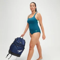 Women's Flex Band Swimsuit with Swim Bra Teal/Green