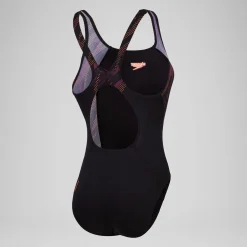 Women's HyperBoom Splice Muscleback Swimsuit Black/Purple