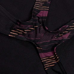 Women's HyperBoom Splice Muscleback Swimsuit Black/Purple