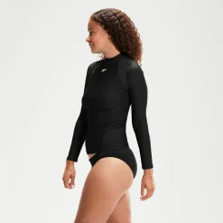 Women's Long Sleeve Rash Top Black