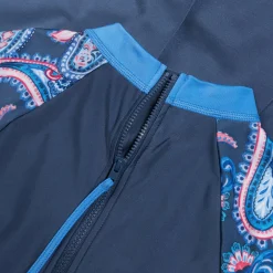 Women's Long Sleeve Swim Dress Navy/Blue