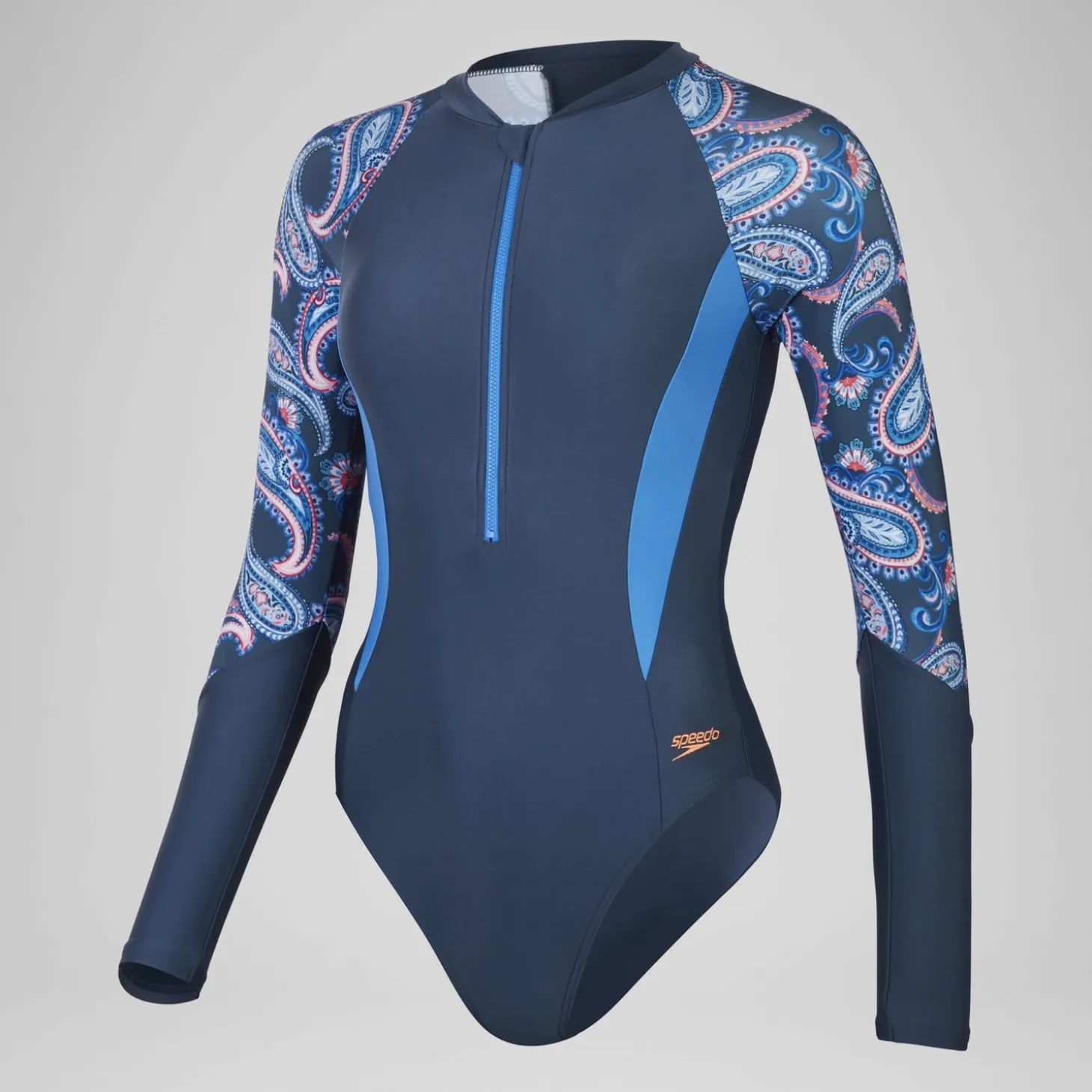 Women's Long Sleeve Swimsuit Navy