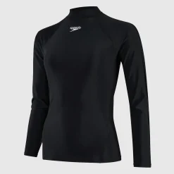 Women's Long Sleeved Sun Protection Top Black/White