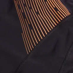 Women's Medley Logo Swimsuit Black/Orange