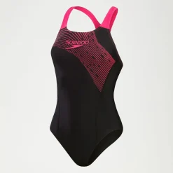 Women's Medley Logo Swimsuit Black/Pink