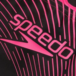 Women's Medley Logo Swimsuit Black/Pink