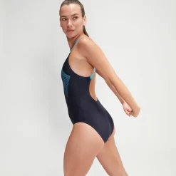 Women's Medley Logo Swimsuit Navy/Blue