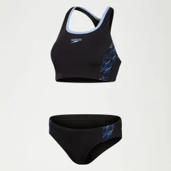 Women's Placement Bikini Black/Blue