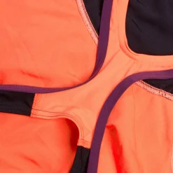 Women's Placement Laneback Swimsuit Black/Red
