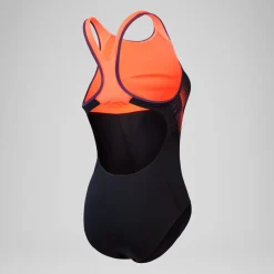 Women's Placement Laneback Swimsuit Black/Red