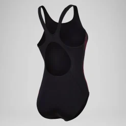 Women's Placement Muscleback Swimsuit Black/Purple