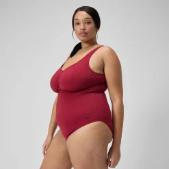 Women's Plus Size Shaping AquaNite Swimsuit Red