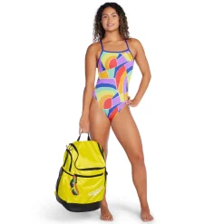 Women's Pride Printed Tri Back Swimsuit Multi