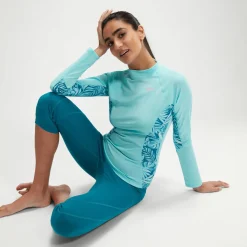 Women's Printed Long Sleeve Rash Top