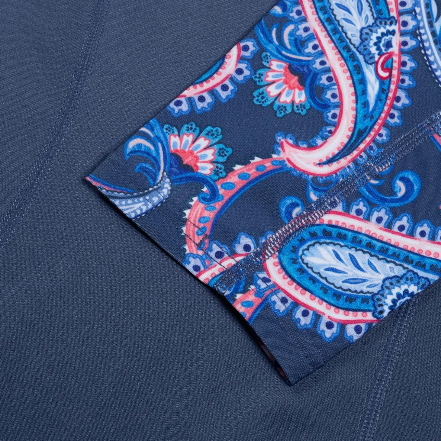 Women's Printed Short Sleeve Rash Top Navy/Blue